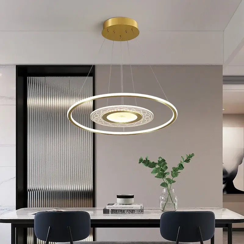 Gold Remote Control Chandelier