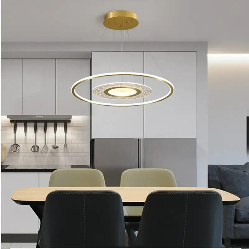 Gold Remote Control Chandelier