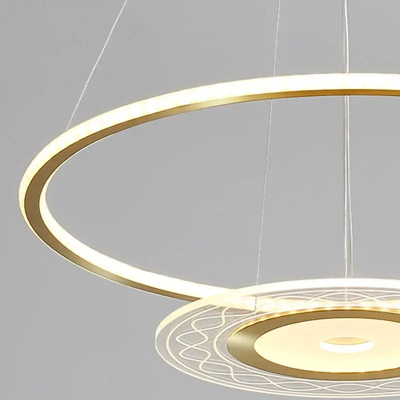 Gold Remote Control Chandelier