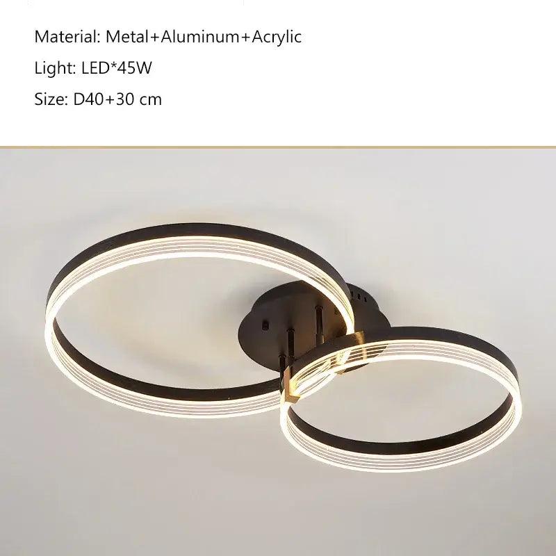 Gold Acrylic Round Light