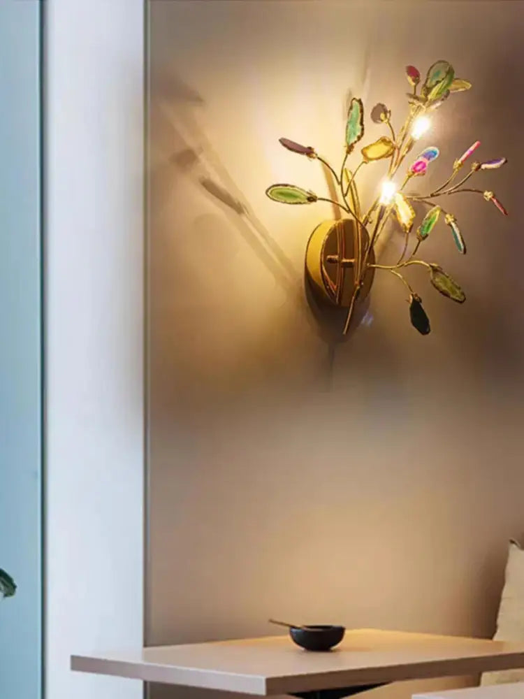 Gold Agate LED Wall Lamp