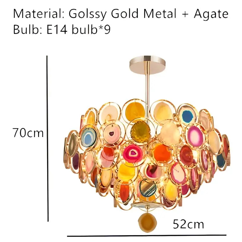 Gold Agate LED Wall Lamp