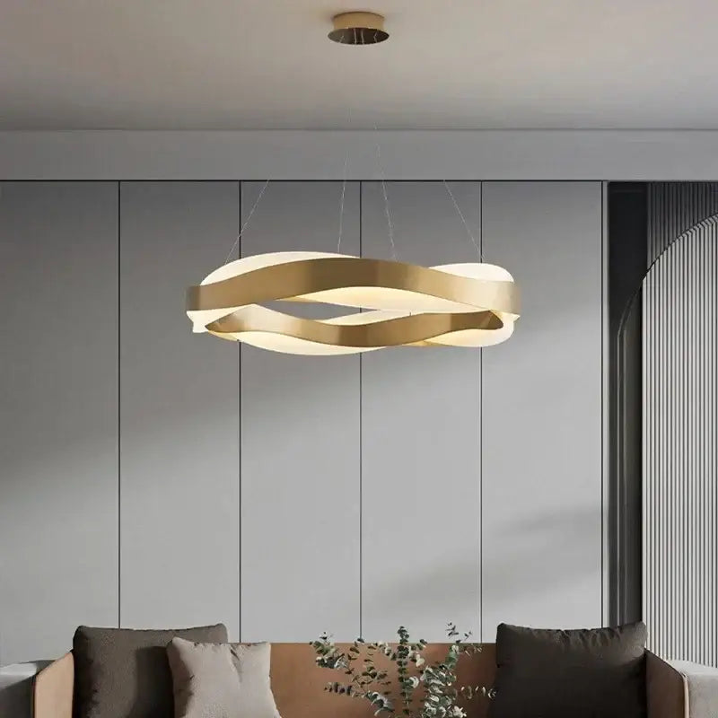 Black Circle Chandelier