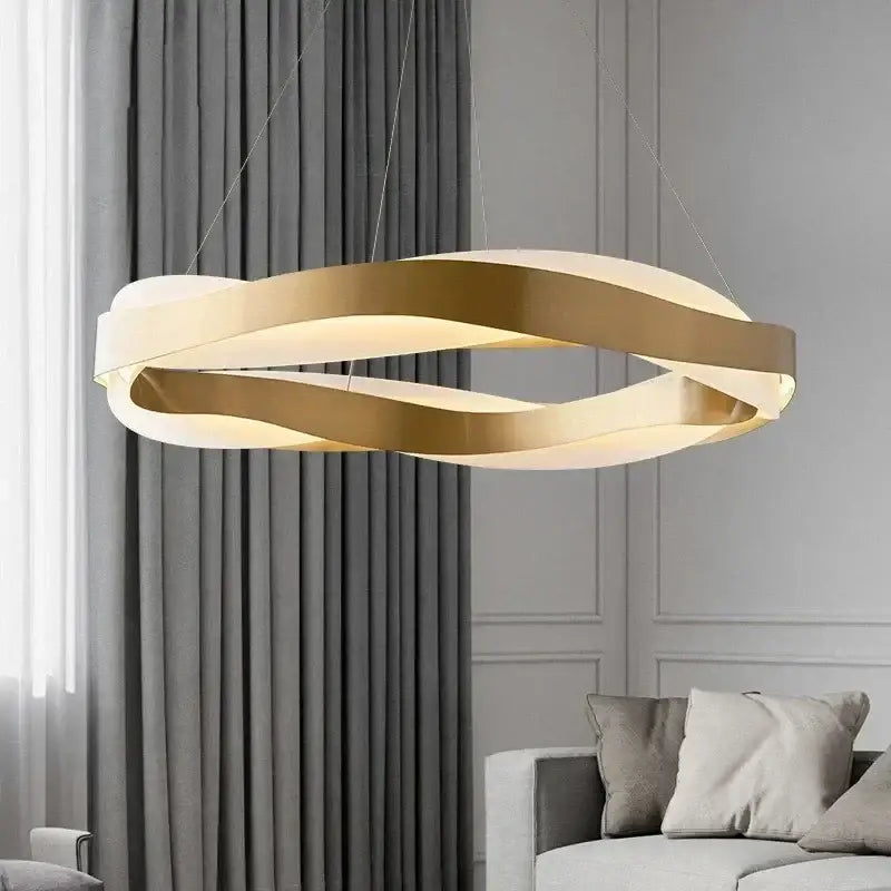 Black Circle Chandelier