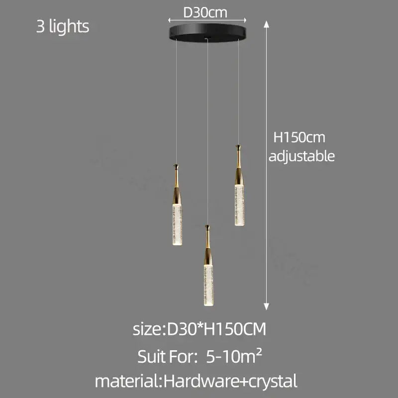 Black Crystal Chandelier 3 To 15 Heads