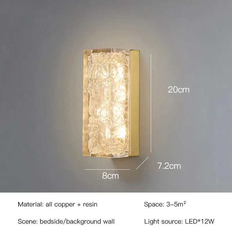 Gold Black LED Wall Lamp
