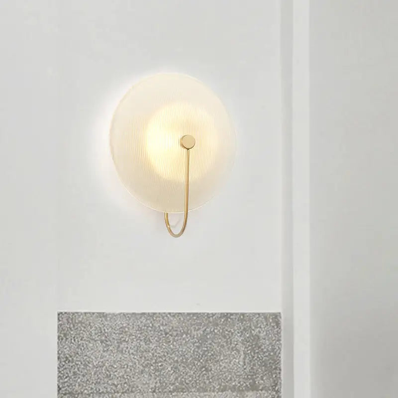 Gold Black Orb Wall Lamp