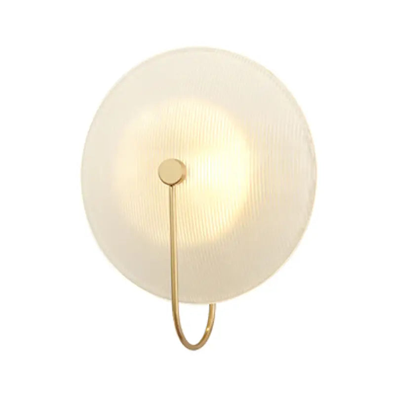 Gold Black Orb Wall Lamp
