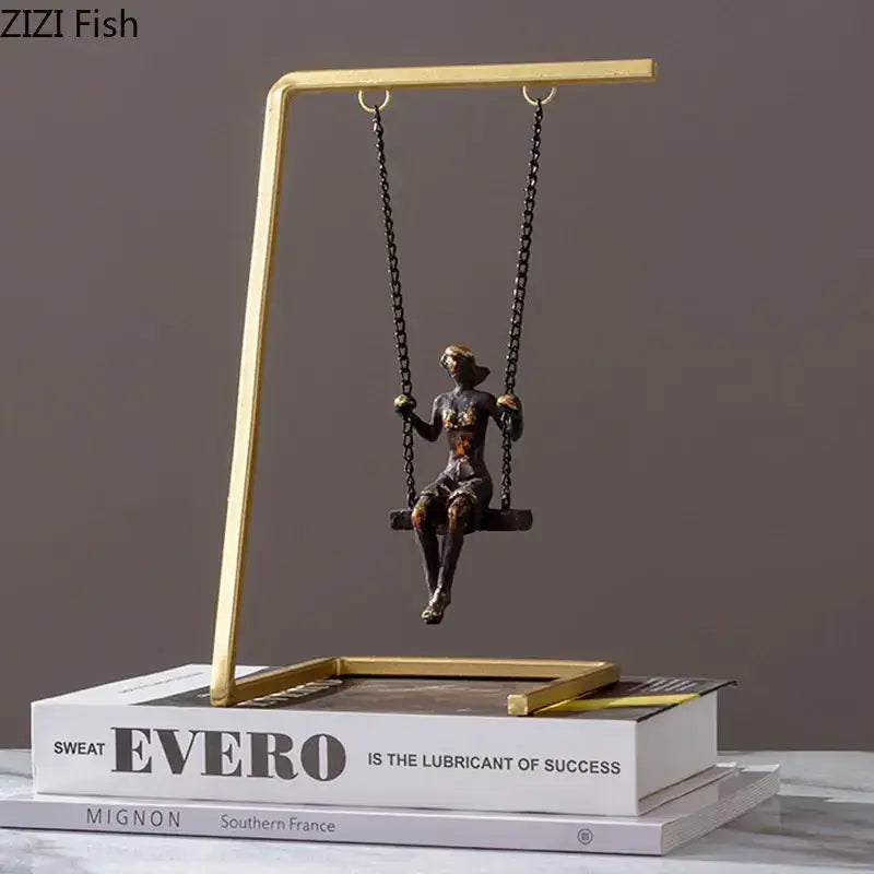 Gold Bronze Metal Sculpture