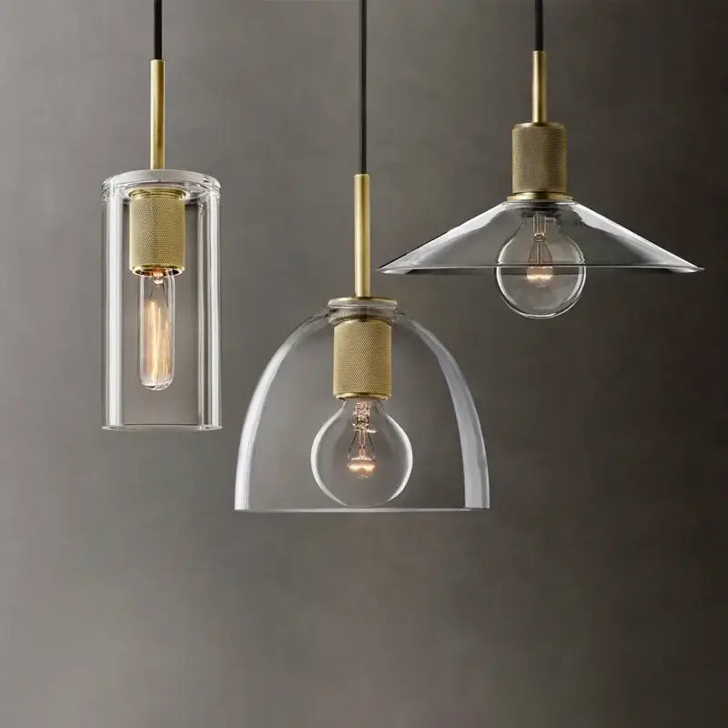 Gold Glass LED Pendant