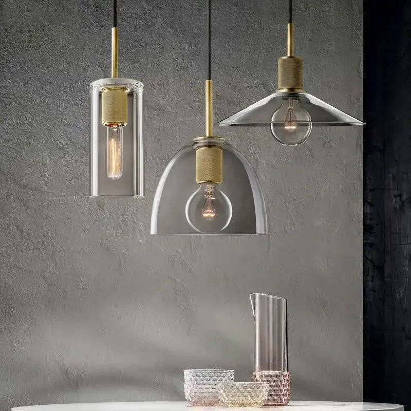 Gold Glass LED Pendant