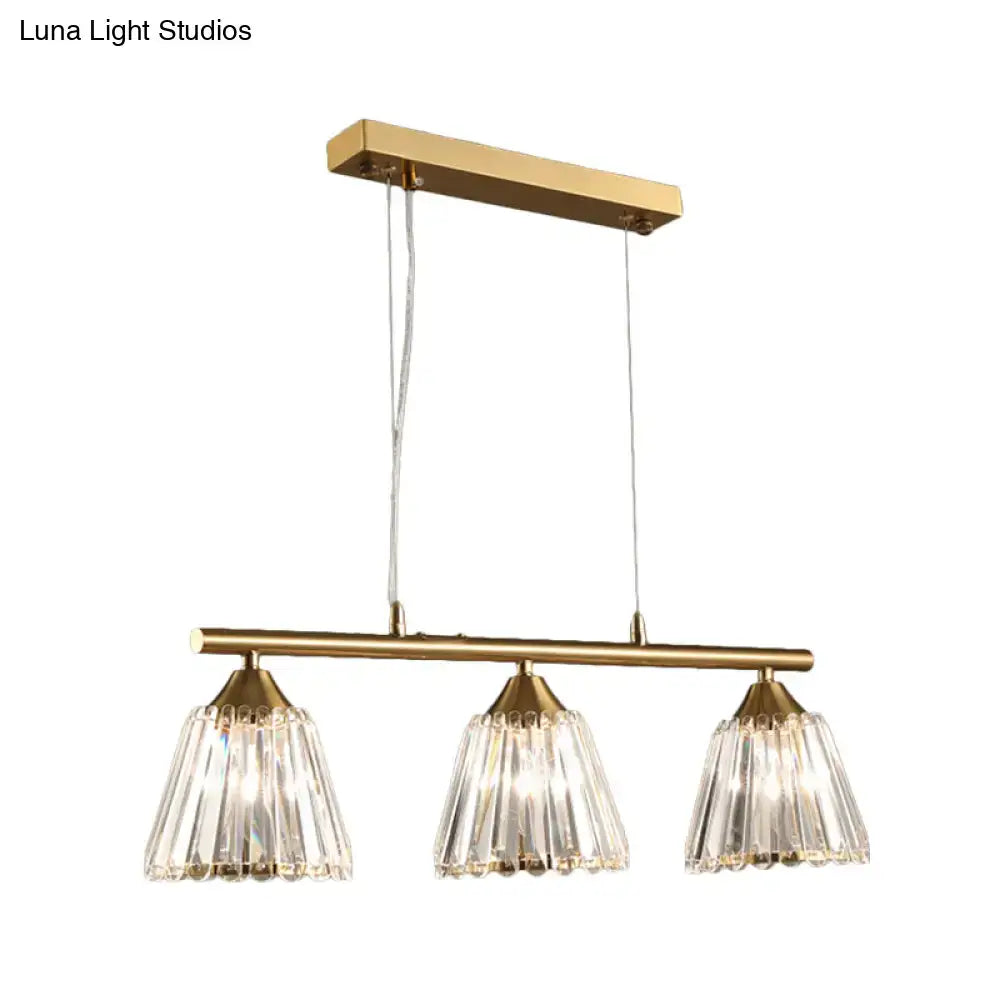 Gold Crystal Pendant Light