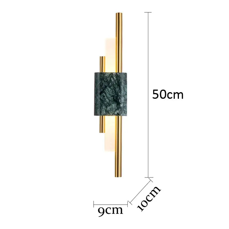 Green Marble Wall Lamp