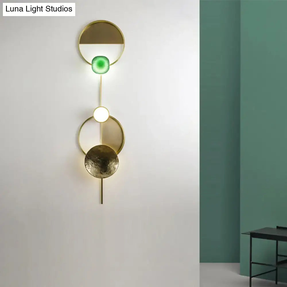Gold Orbit Wall Sconce Four Size Options
