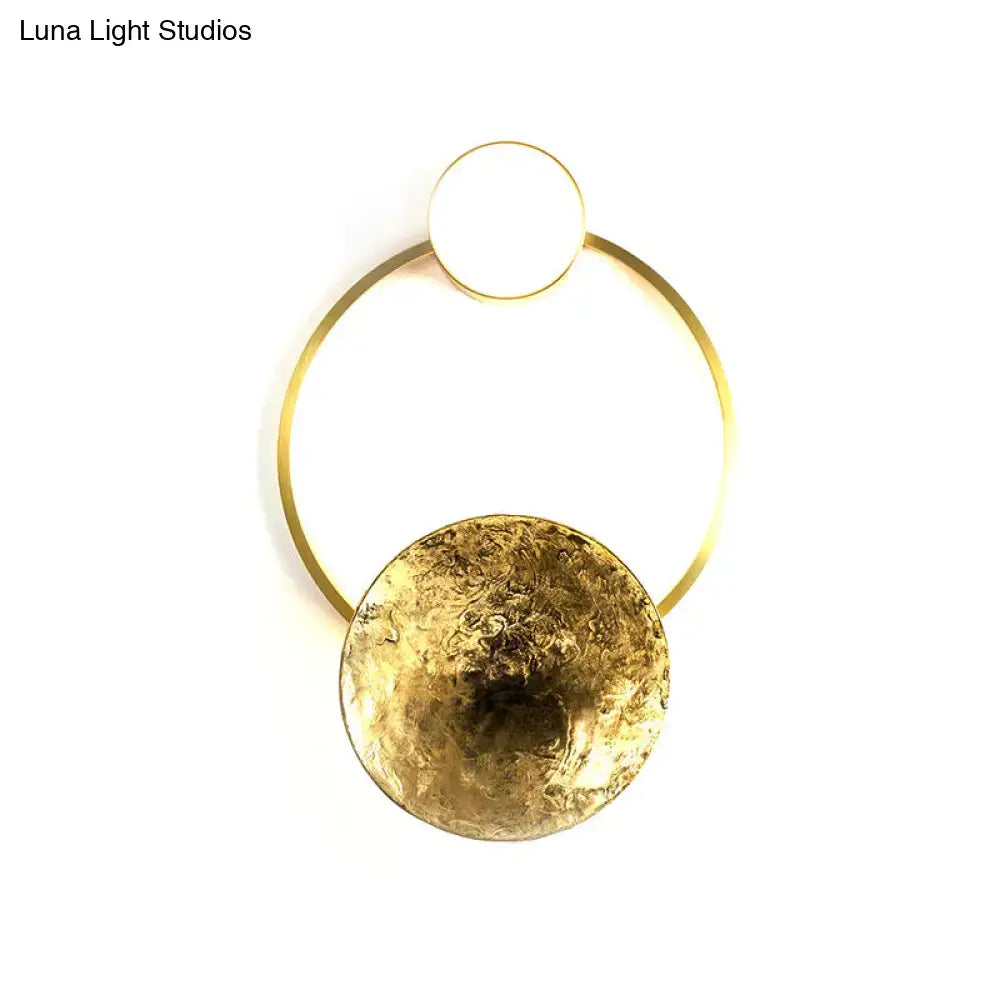 Gold Orbit Wall Sconce Four Size Options