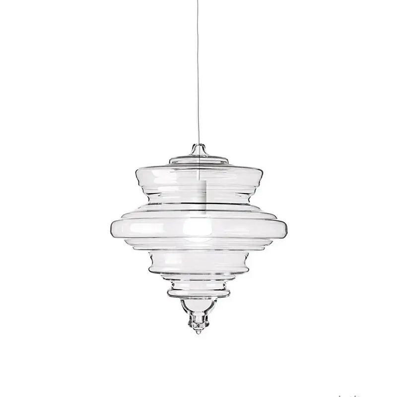 Gold White Glass Chandelier