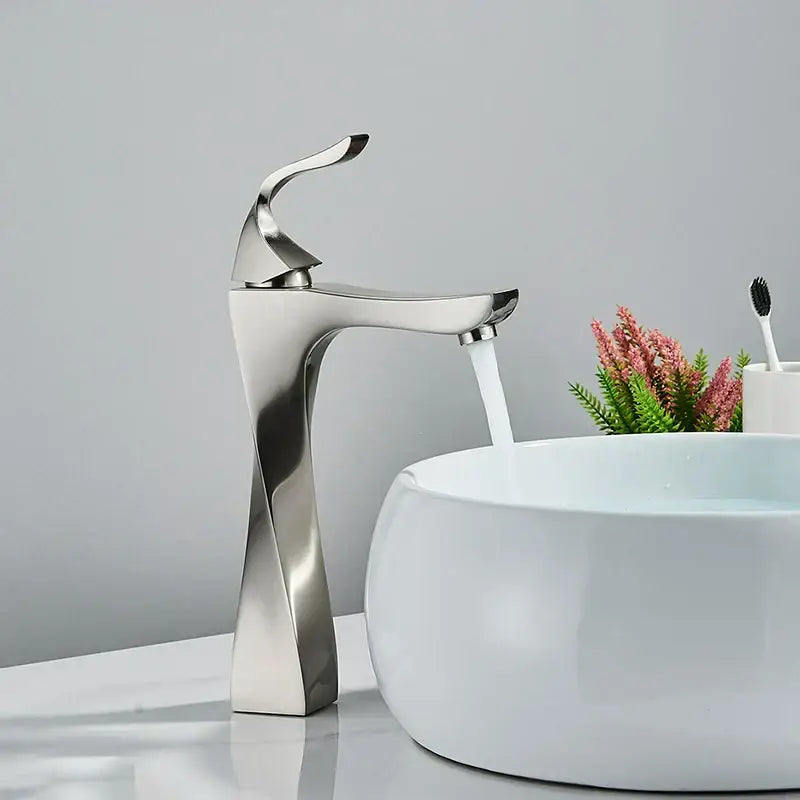 Gold Angular Basin Faucet
