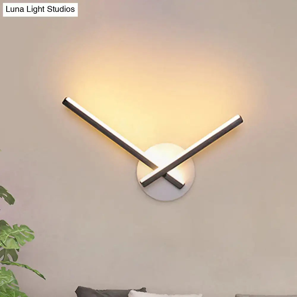 Gold Angular Wall Lamp Acrylic Design