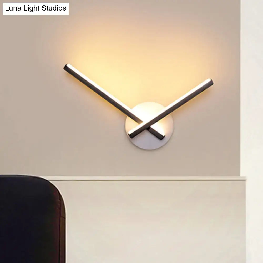 Gold Angular Wall Lamp Acrylic Design