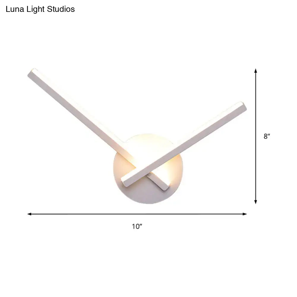 Gold Angular Wall Lamp Acrylic Design