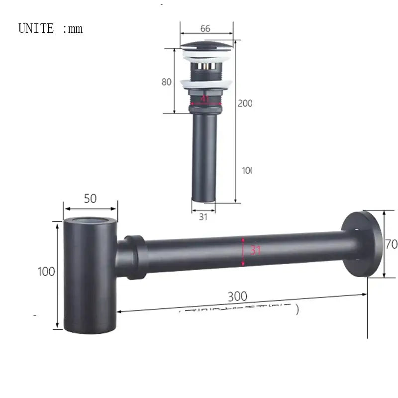 Gold Basin Tap Siphon Kit