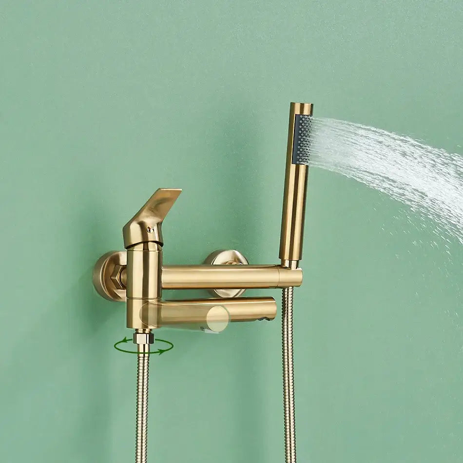 Brushed Gold Shower Set