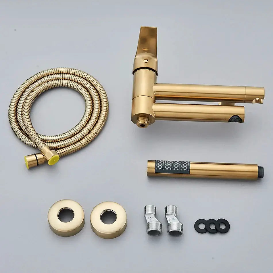Brushed Gold Shower Set