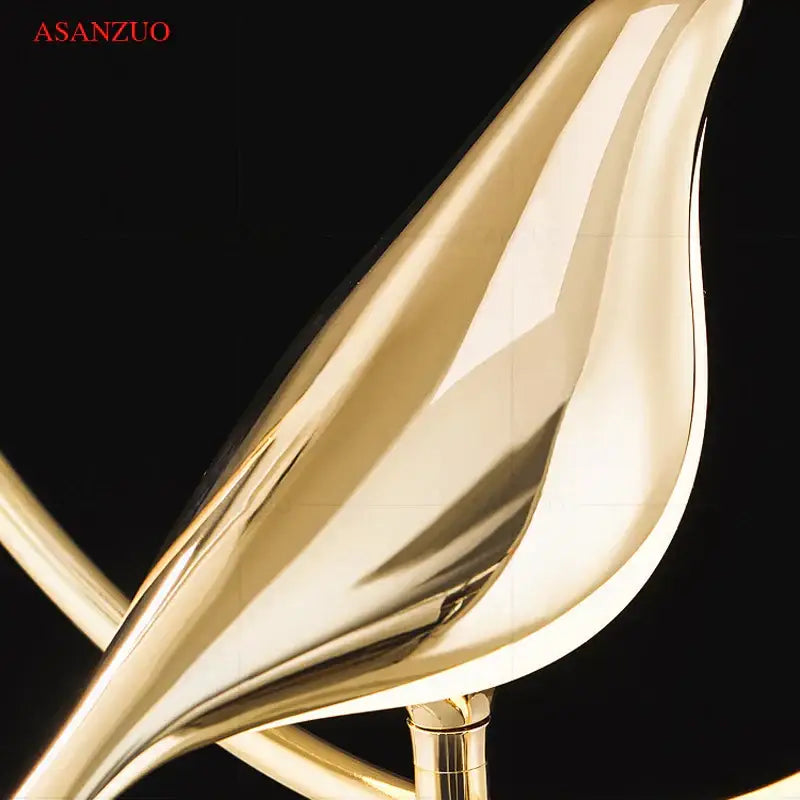 Gold Bird Wall Lamp