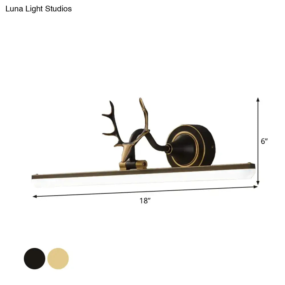 Gold Antler Vanity Sconce