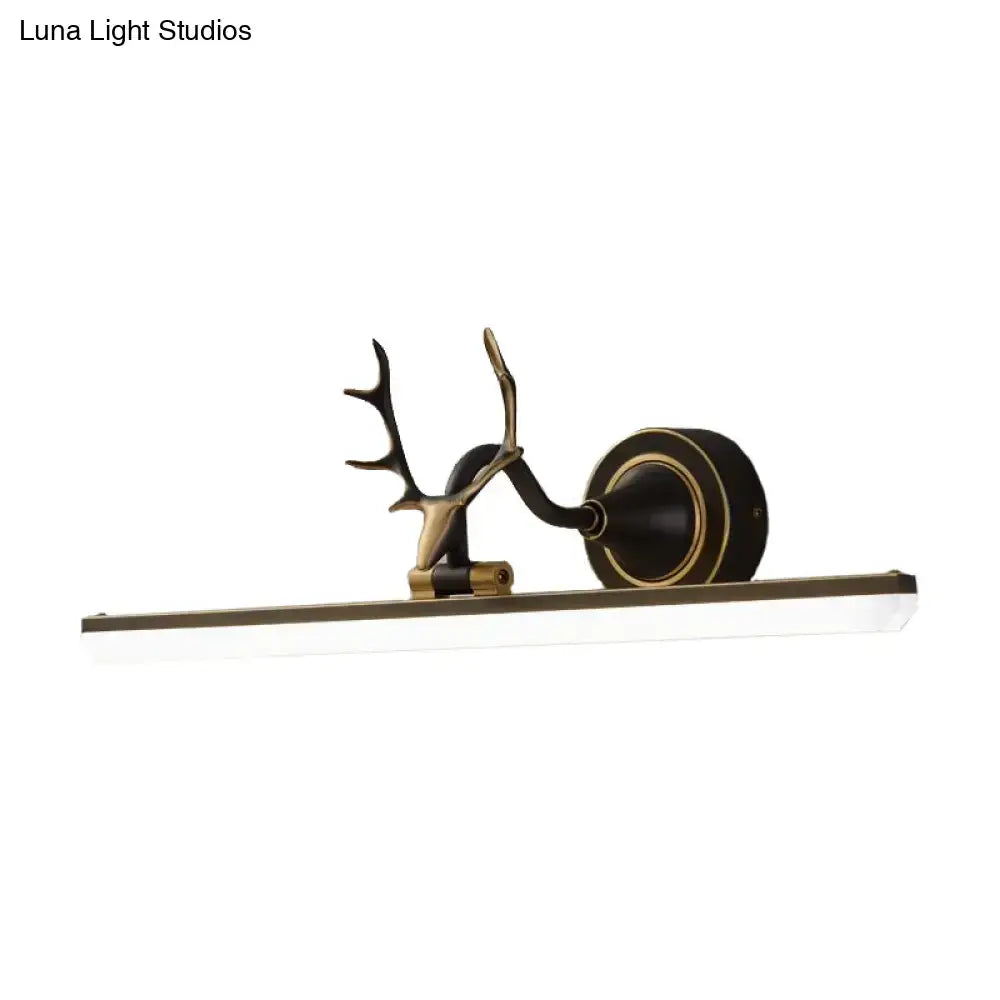 Gold Antler Vanity Sconce
