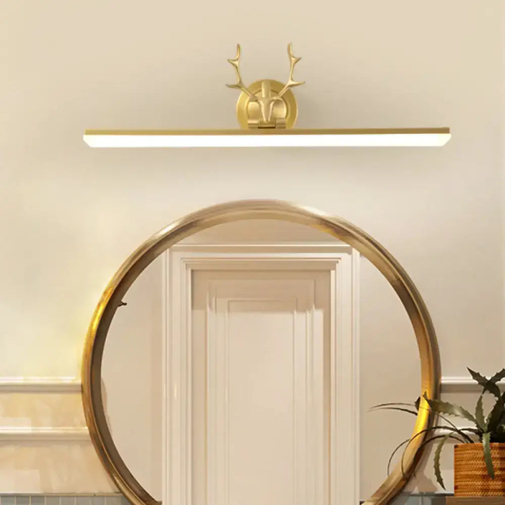 Gold Antler Vanity Sconce