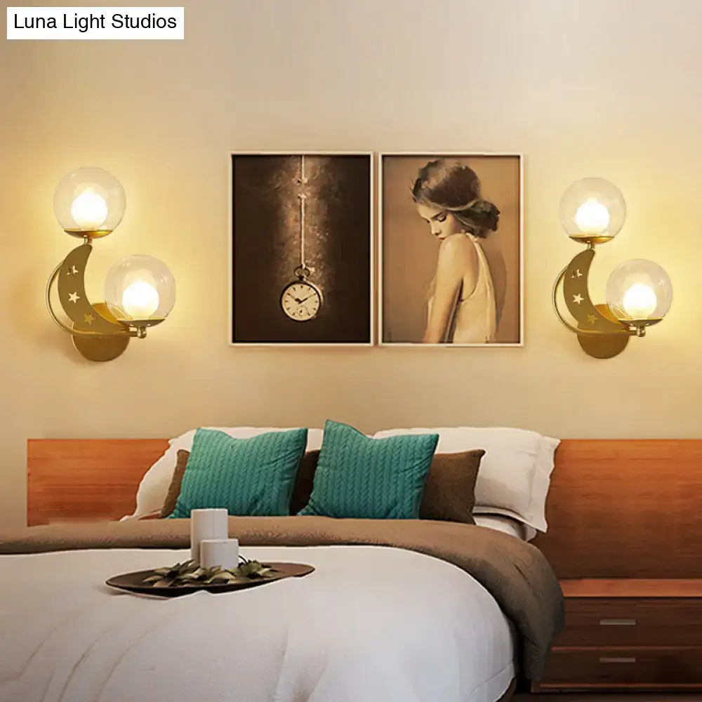 Gold Ball Wall Sconce