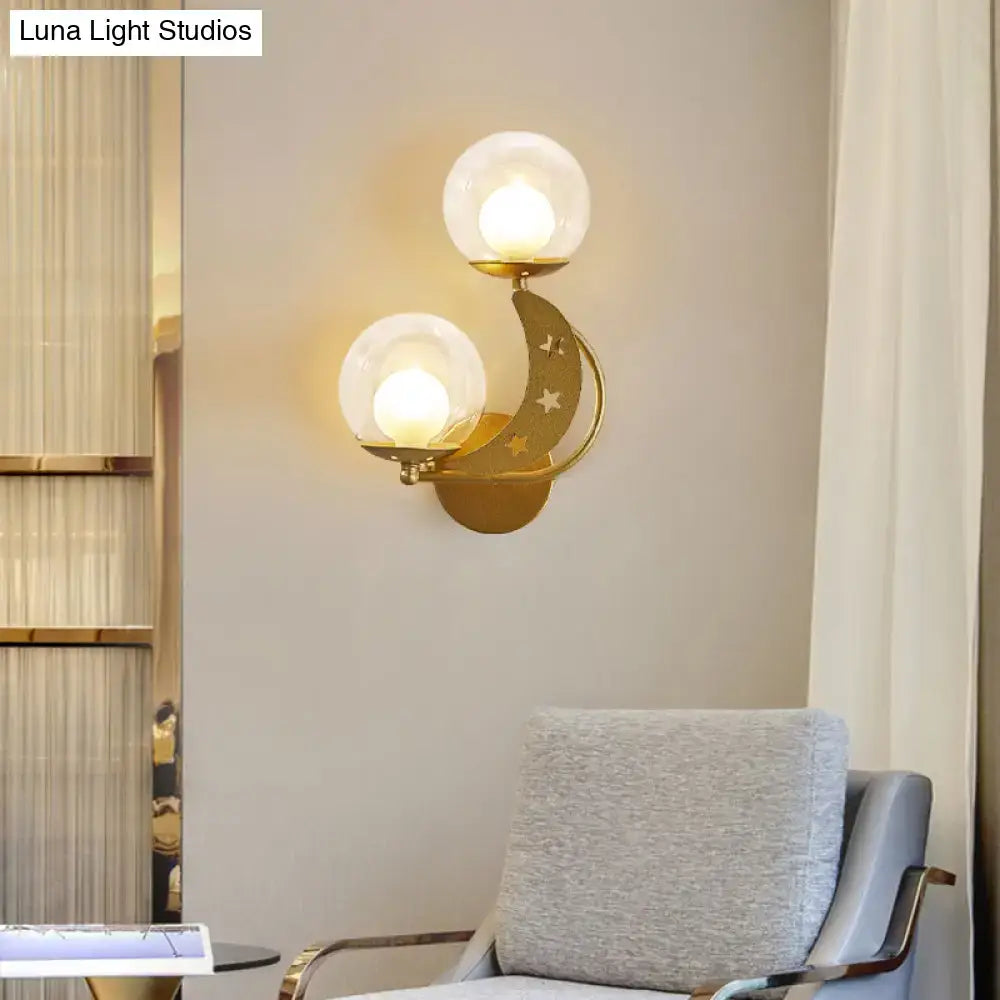 Gold Ball Wall Sconce