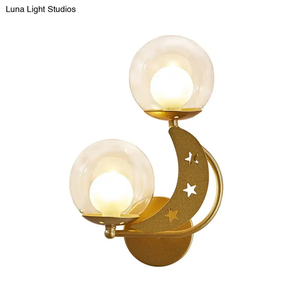 Gold Ball Wall Sconce