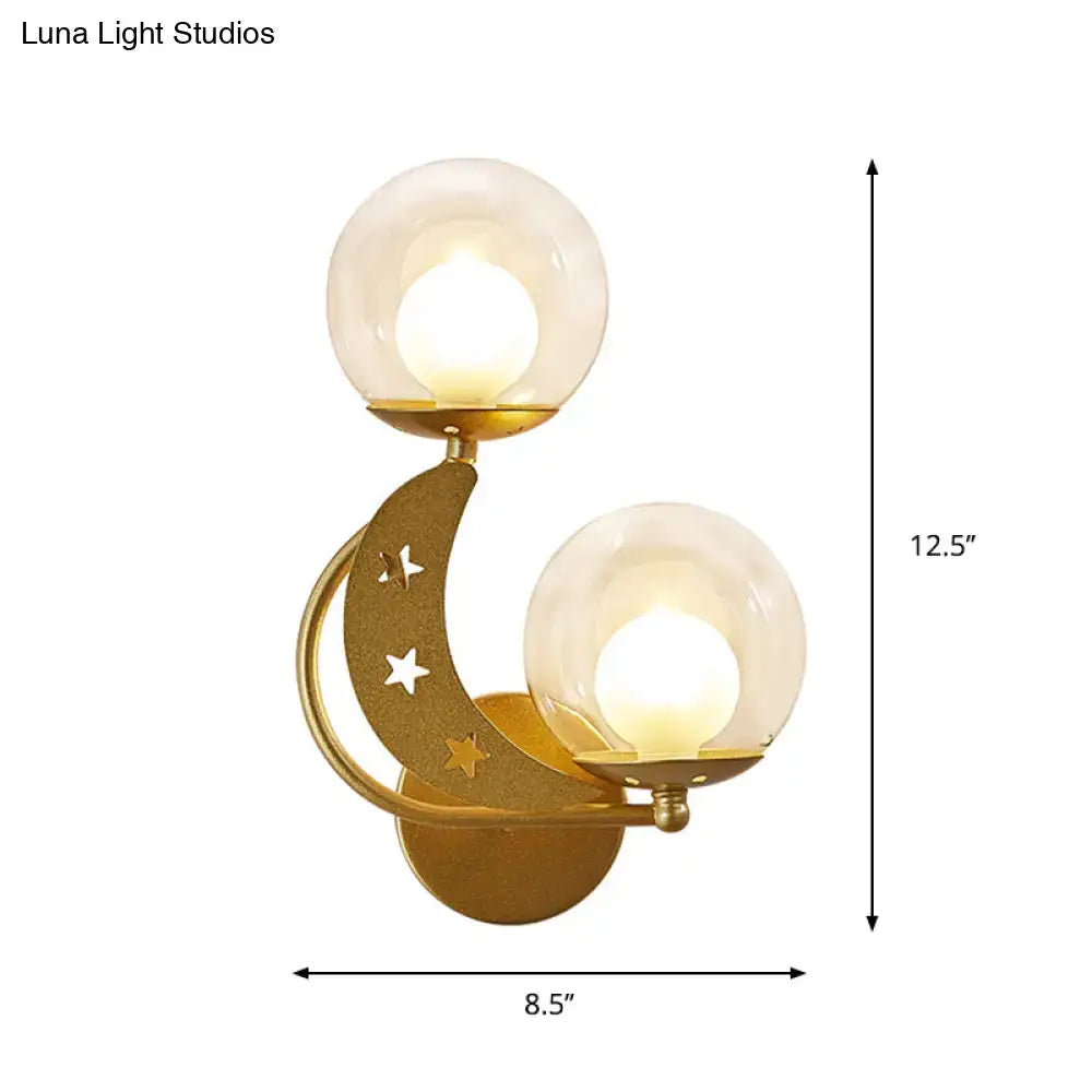 Gold Ball Wall Sconce