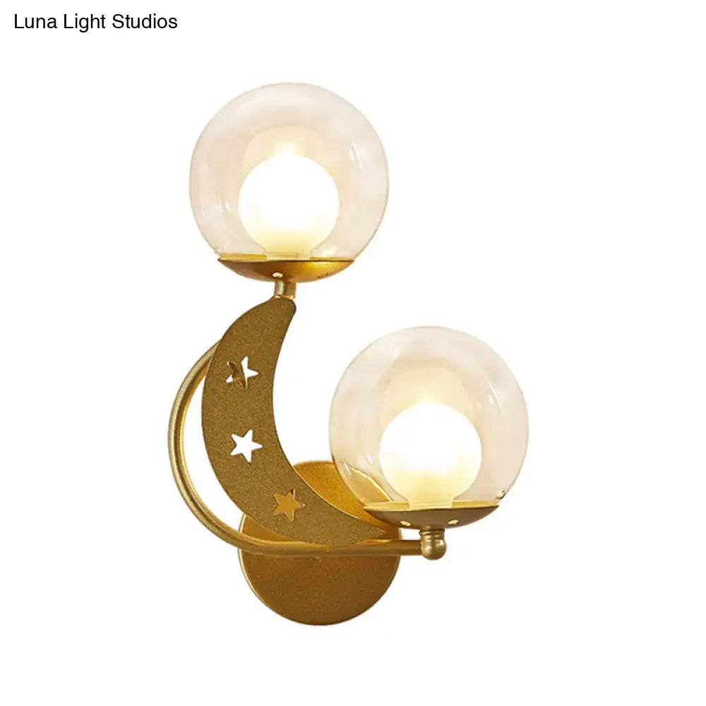 Gold Ball Wall Sconce