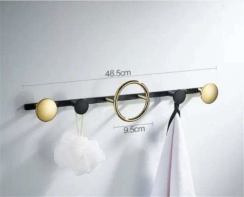 Brass Towel Hook Set
