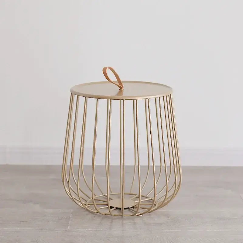 Gold Black Wireframe Table