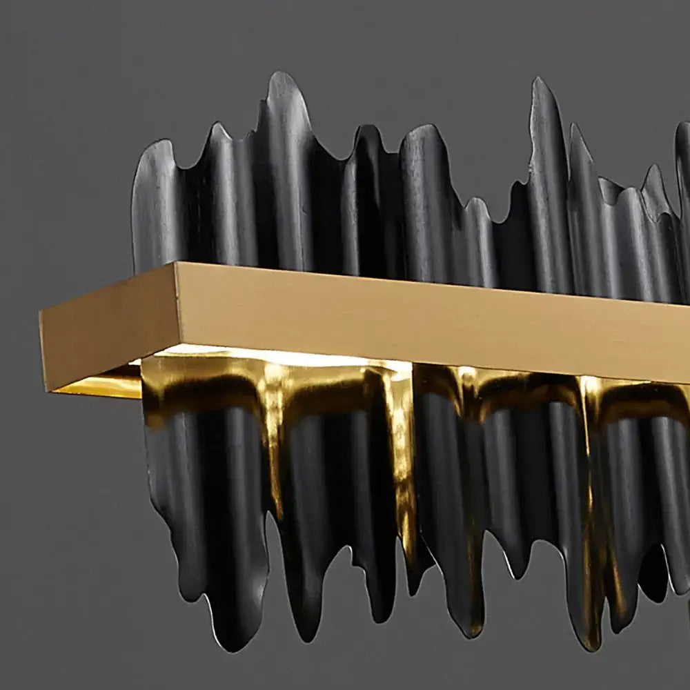 Gold Black Iceberg Chandelier for Dining Table