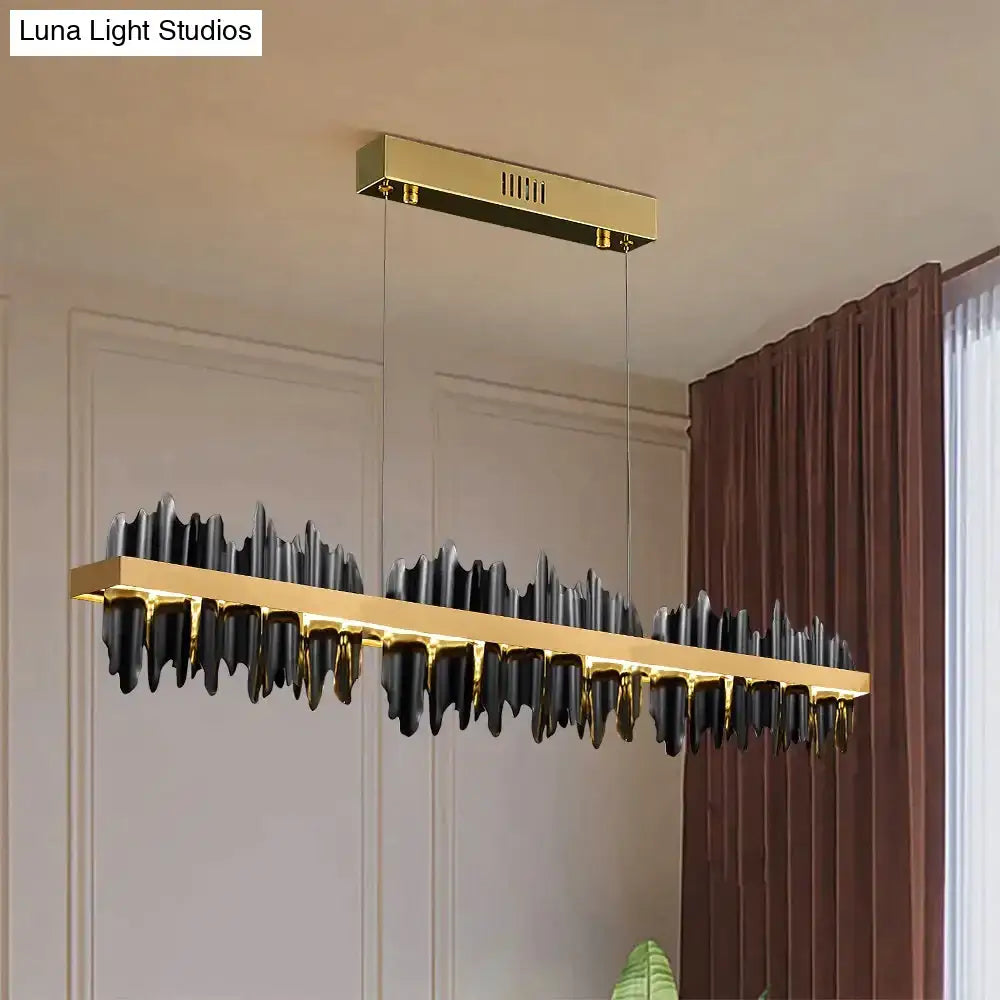Gold Black Iceberg Chandelier