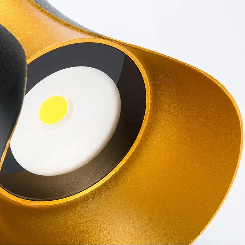 Gold Black LED Sconce