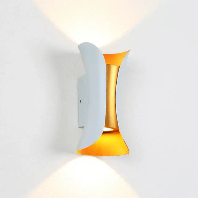 Gold Black LED Sconce