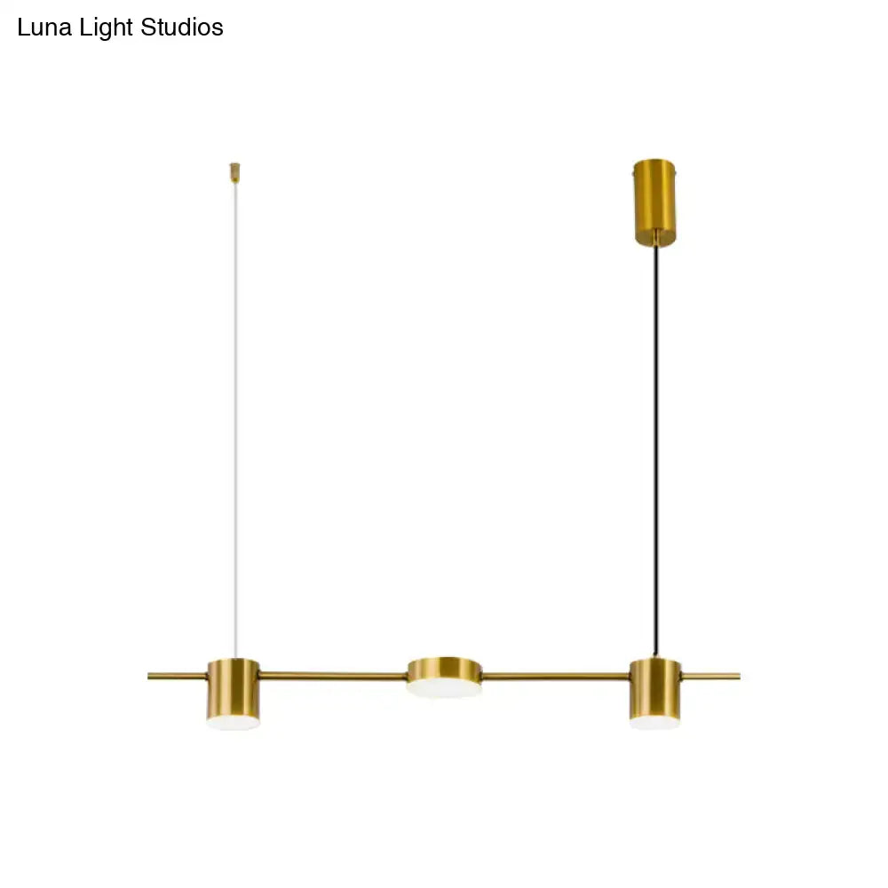 Gold Linear Dining Chandelier