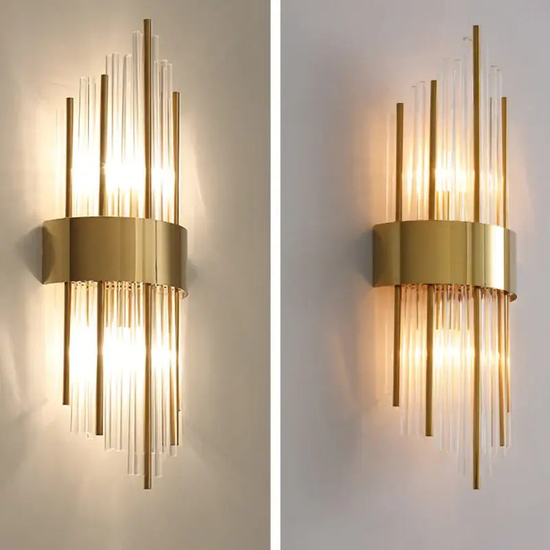 Gold Black Steel Wall Sconce