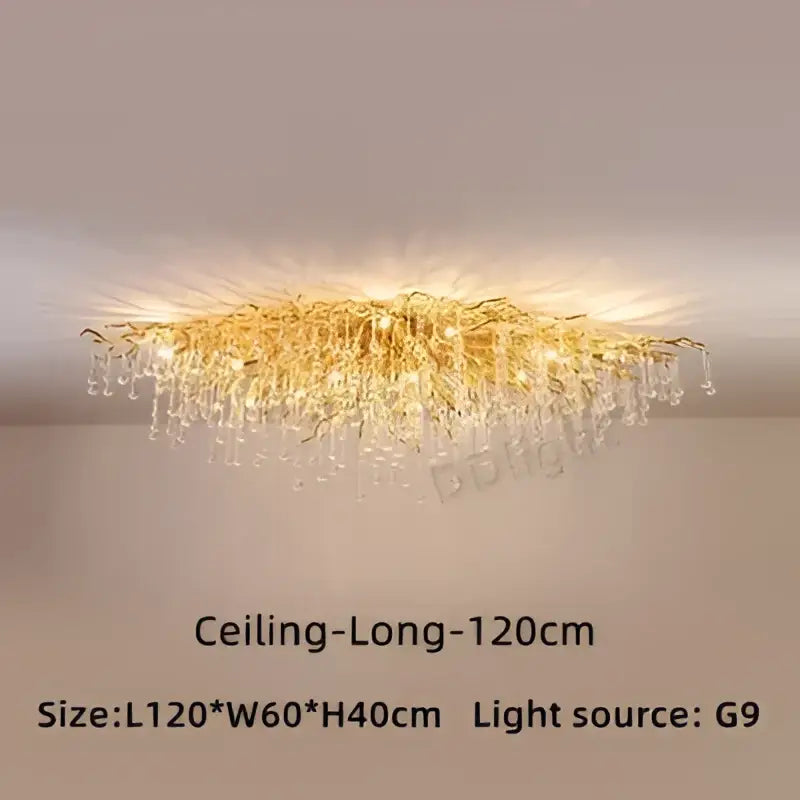 Gold Crystal 150cm Ceiling Chandelier