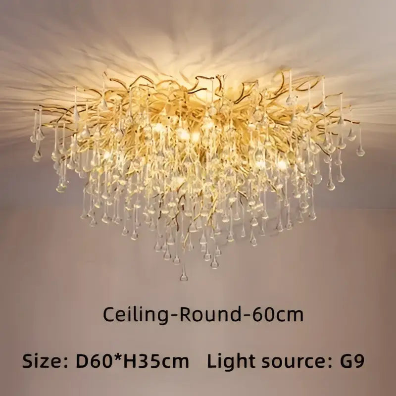 Gold Crystal 150cm Ceiling Chandelier