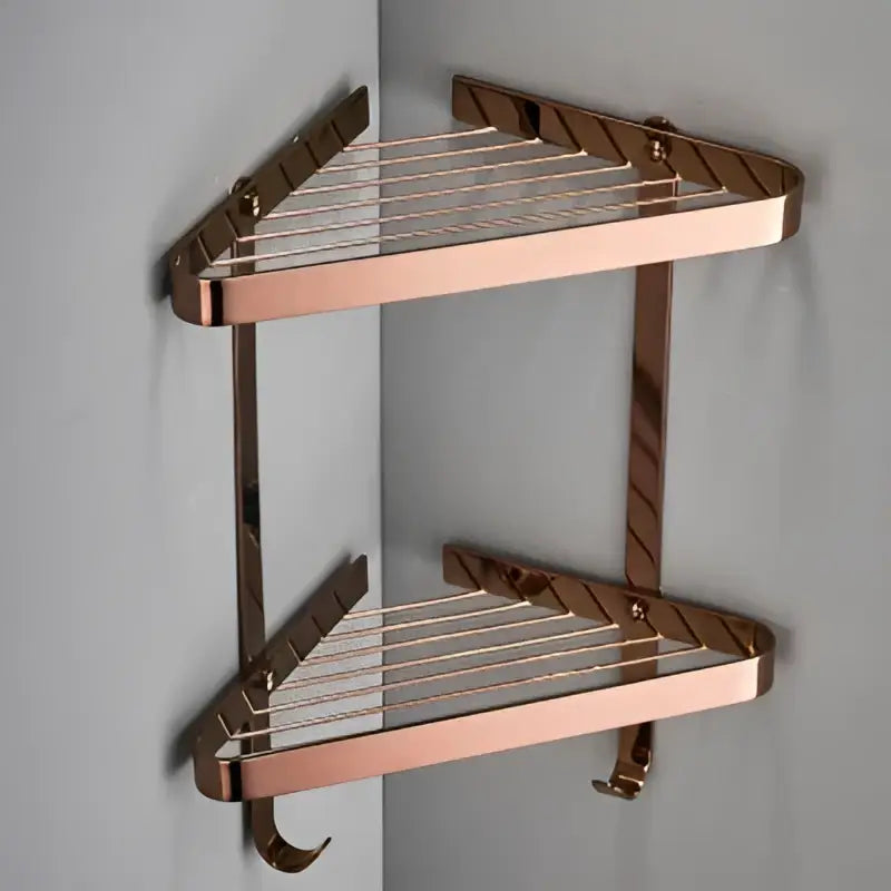 Gold Brass Shower Rack