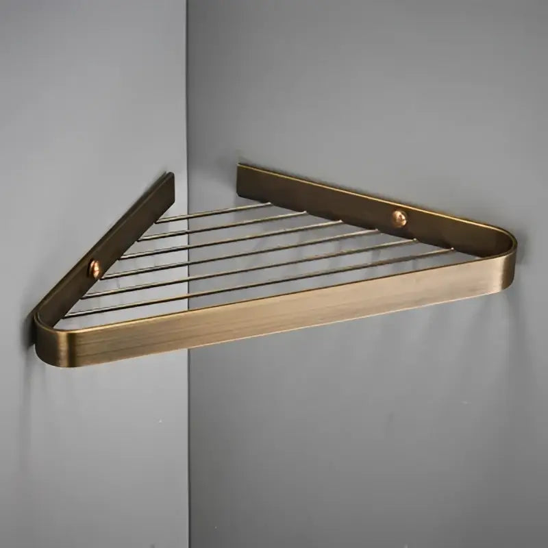 Gold Brass Shower Rack
