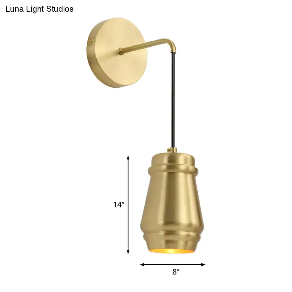 Gold Brass Wall Sconce