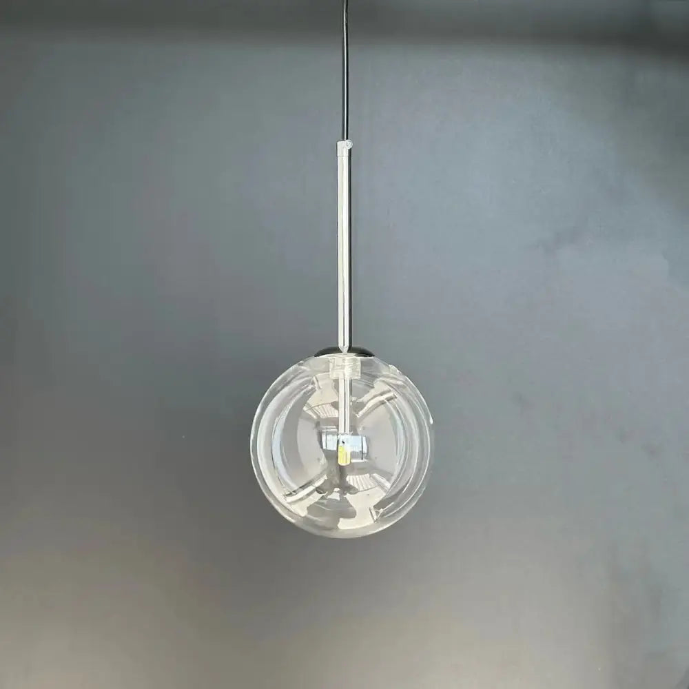 Gold Bubble Glass Pendant with 150cm Wire